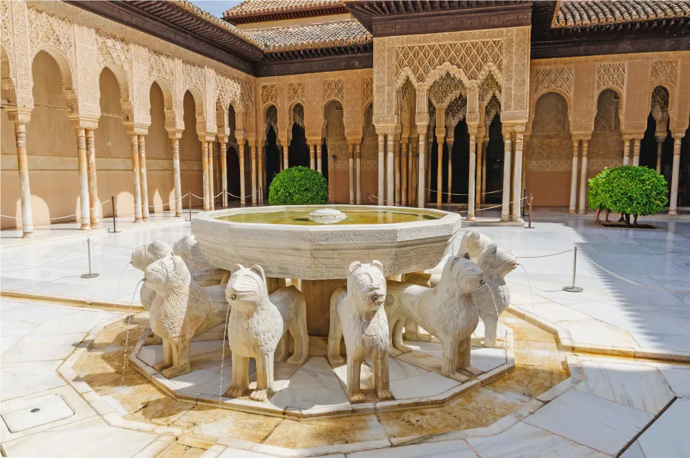 Court of the Lions in Granada